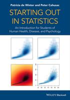 Couverture du livre « Starting out in Statistics » de Patricia De Winter et Peter M. B. Cahusac aux éditions Wiley-blackwell