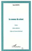 Couverture du livre « La somme du néant » de Kama Kamanda aux éditions Editions L'harmattan