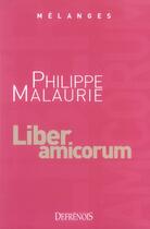 Couverture du livre « Melanges en l'honneur de philippe malaurie » de  aux éditions Defrenois