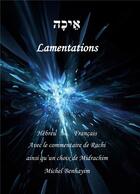 Couverture du livre « Lamentations » de Michel Benhayim aux éditions Books On Demand
