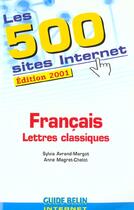 Couverture du livre « Guide 500 sites francais » de Avrand-Margot/Magret aux éditions Belin