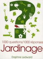 Couverture du livre « Jardinage » de Daphne Ledward aux éditions Courrier Du Livre