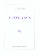 Couverture du livre « L'invitation » de Claude Simon aux éditions Minuit