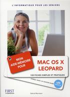 Couverture du livre « Mon aide-mémoire pour Mac OS X Leopard » de Gabriel Maurisson aux éditions First Interactive