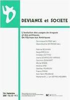 Couverture du livre « L'évolution des usages de drogues et des politiques » de Devresse. Marie aux éditions Georg