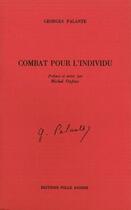 Couverture du livre « Combat pour l'individu » de Georges Palante aux éditions Folle Avoine