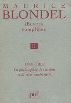 Couverture du livre « Oeuvres completes. tome 2 » de Maurice Blondel aux éditions Puf