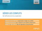 Couverture du livre « Gérer les conflits ; de l'affrontement à la coopération » de Didier Noye aux éditions Eyrolles