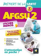 Couverture du livre « AFGSU 2 : métiers de la santé en fiches mémos (3e édition) » de Cesu 54 aux éditions Foucher
