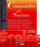 Couverture du livre « Comptabilité des sociétés (édition 2009/2010) » de Beatrice Grandguillot et Francis Grandguillot aux éditions Gualino