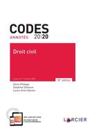 Couverture du livre « Codes annotés ; droit civil (édition 2020) » de Denis Philippe et Delphine Dehasse et Laure-Anne Nyssen aux éditions Larcier