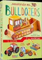 Couverture du livre « Construis en 3D : bulldozers » de David Hawcock et Margherita Borin aux éditions Nuinui Jeunesse