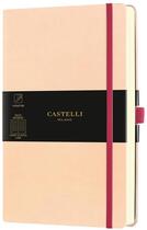 Couverture du livre « Carnet aquarela grand format ligne rose pale » de Castelli aux éditions Castelli Milano