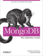 Couverture du livre « MongoDB: The Definitive Guide » de Kristina Chodorow aux éditions O'reilly Media