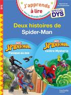 Couverture du livre « Disney - Spécial DYS (dyslexie) 2 Histoires de Spider-Man Niveau débutant » de Isabelle Albertin et Valérie Viron aux éditions Hachette Education