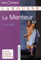 Couverture du livre « Le menteur » de Pierre Corneille aux éditions Larousse