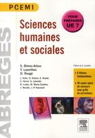 Couverture du livre « Sciences humaines et sociales (édition 2011) » de Guy Lazorthes aux éditions Elsevier-masson