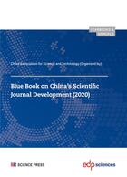 Couverture du livre « Blue book on china's scientific journal development (2020) » de China Association Fo aux éditions Edp Sciences