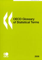 Couverture du livre « Oecd glossary of statistical terms » de  aux éditions Ocde