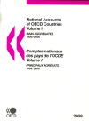 Couverture du livre « Comptes nationaux des pays de l'OCDE t.1 » de  aux éditions Ocde