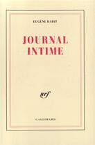Couverture du livre « Journal intime - (1928-1936) » de Eugene Dabit aux éditions Gallimard