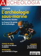 Couverture du livre « Archeologia n 589 - archeologie sous marine - juillet/aout 2020 » de  aux éditions Archeologia