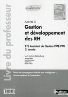 Couverture du livre « Activite 3 bts assistant de gestion pme-pmi 2eme annee - professeur (les activites) - 2016 » de Cluniat/Couteux aux éditions Nathan