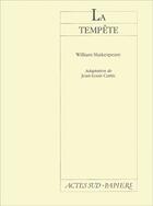 Couverture du livre « La tempete » de William Shakespeare aux éditions Actes Sud