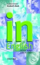 Couverture du livre « In english elementary ; student's book » de Peter Viney et Karen Viney aux éditions Oxford Up Elt