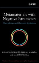 Couverture du livre « Metamaterials with Negative Parameters » de Ricardo Marques et Ferran Martin et Mario Sorolla aux éditions Wiley-interscience