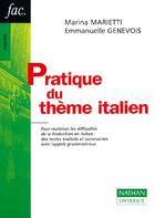 Couverture du livre « Pratique Du Theme Italien » de Marina Marietti et Emmanuelle Genevois aux éditions Nathan