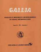 Couverture du livre « Gallia - tome 32 : 1-1974 - vol32 » de  aux éditions Cnrs