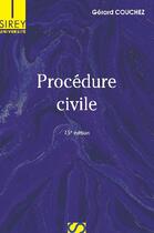 Couverture du livre « Procédure civile (15e édition) » de Gerard Couchez aux éditions Sirey