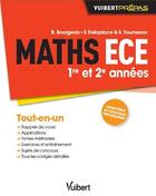 Couverture du livre « Maths ECE ; 1e et 2e années » de  aux éditions Vuibert