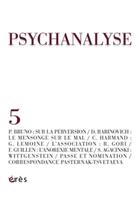 Couverture du livre « Psychanalyse 05 - la perversion » de  aux éditions Eres