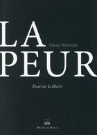 Couverture du livre « La peur » de Denys Ridrimont aux éditions Michel De Maule