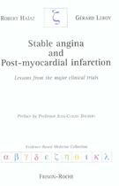 Couverture du livre « Stable angina and post-myocardial infarction » de Haiat/Leroy aux éditions Frison Roche