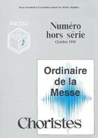 Couverture du livre « Choristes ; ordinaire de la messe » de  aux éditions Cerf