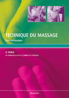 Couverture du livre « Technique de massage ; précis pédagogique » de Storck/Junker aux éditions Maloine