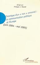 Couverture du livre « Chronique d'un 