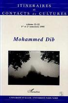 Couverture du livre « Mohammed dib » de Itineraires Et Conta aux éditions Editions L'harmattan