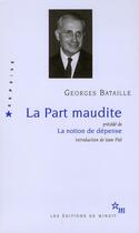 Couverture du livre « La part maudite » de Georges Bataille aux éditions Minuit