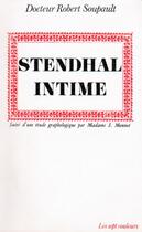 Couverture du livre « Stendhal intime » de Robert Soupault aux éditions Nel