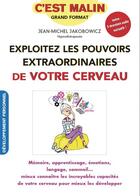 Couverture du livre « C'est malin grand format ; exploitez les pouvoirs extraordinaires de votre cerveau » de Jean-Michel Jakobowicz aux éditions Leduc