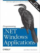 Couverture du livre « Programming .Net Windows Applications » de Jesse Liberty aux éditions O Reilly & Ass