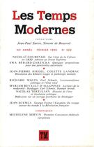 Couverture du livre « Revue Les temps modernes » de Collectif Gallimard aux éditions Gallimard