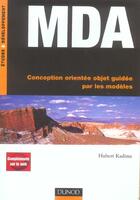 Couverture du livre « MDA ; conception orientée objet guidée par les modèles » de Hubert Kadima aux éditions Dunod