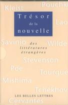 Couverture du livre « Tresor de la nouvelle des litteratures etrangeres » de  aux éditions Belles Lettres