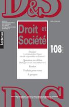 Couverture du livre « Droit & societe n 108-2021 » de  aux éditions Lgdj