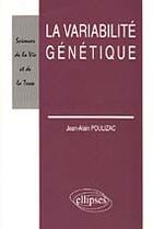 Couverture du livre « Variabilite genetique » de Poulizac Jean-Alain aux éditions Ellipses